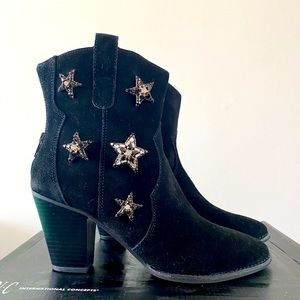 INC Star suede booties brand new